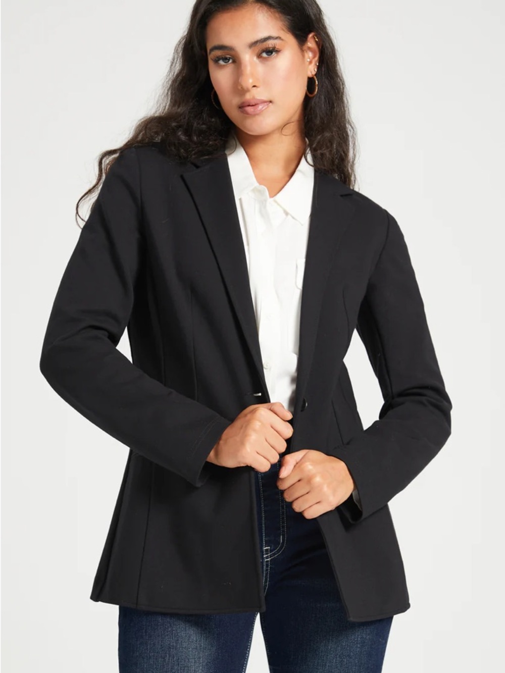 NEW Betabrand Classic Stretch Blazer Single Button